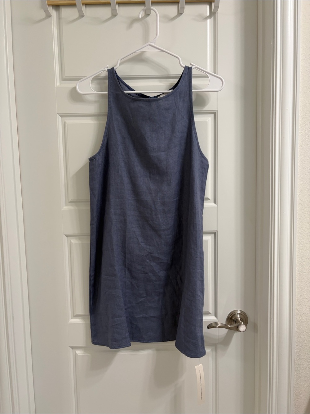 Reformation Navy Slate Mini Dress